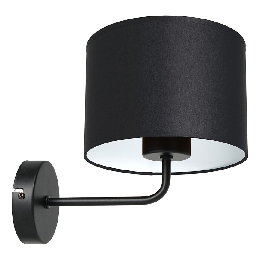 Seinävalaisin ARDEN 1xE27/60W/230V musta/valkoinen