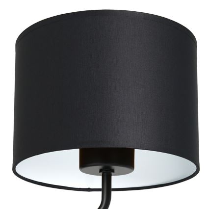 Seinävalaisin ARDEN 1xE27/60W/230V musta/valkoinen