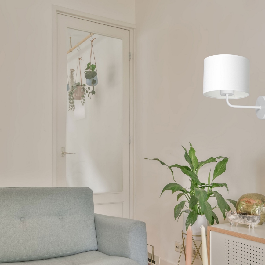 Seinävalaisin ARDEN 1xE27/60W/230V valkoinen
