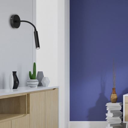 Seinävalaisin ARDEN 1xG9/8W/230V musta