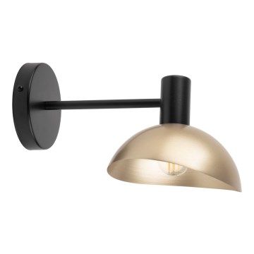 Seinävalaisin ARTIS 1xE14/40W/230V musta/kulta