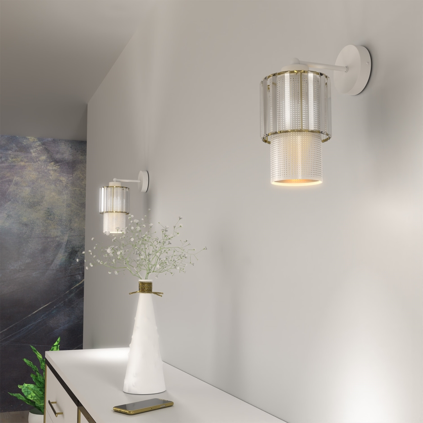 Seinävalaisin BLANCO 1xE27/60W/230V valkoinen