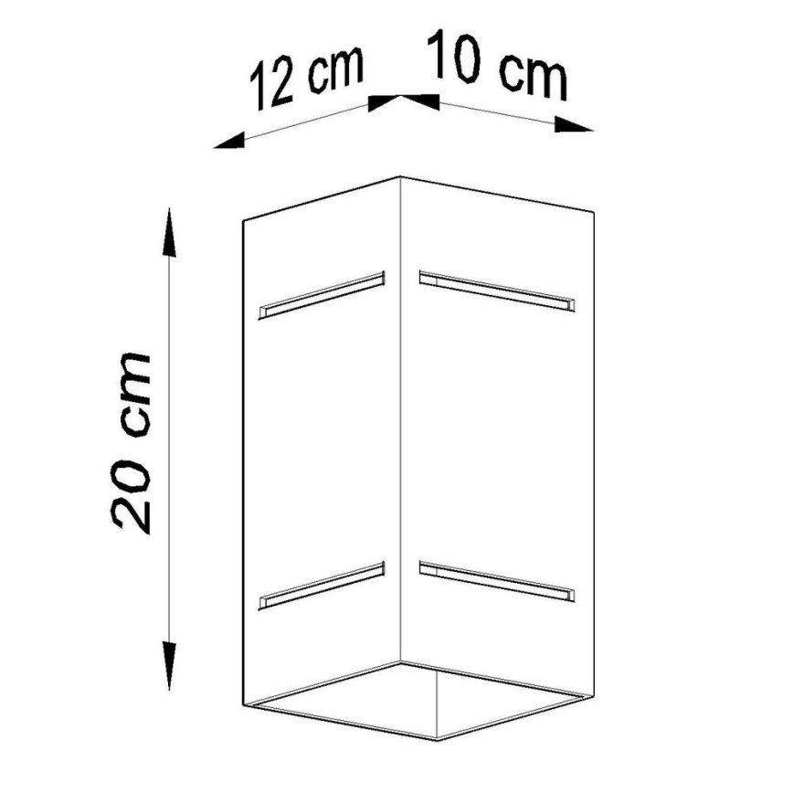 Seinävalaisin BLOCCO 1xG9/40W/230V