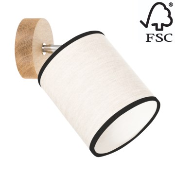 Seinävalaisin BOHO 1xE27/25W/230V tammi - FSC-sertifioitu