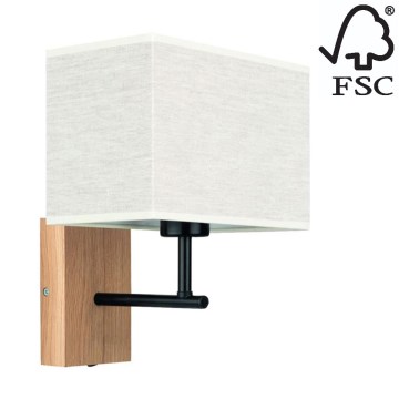 Seinävalaisin BOHO 1xE27/25W/230V tammi – FSC sertifioitu