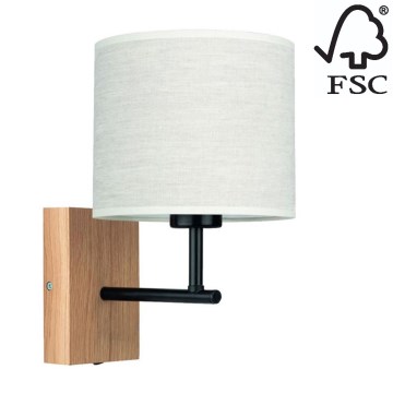 Seinävalaisin BOHO 1xE27/25W/230V tammi – FSC sertifioitu