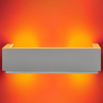 Seinävalaisin BRICK 2xE14/12W/230V muovit/valkoinen