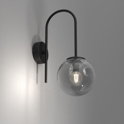 Seinävalaisin CAMBRIDGE 1xE14/60W/230V musta
