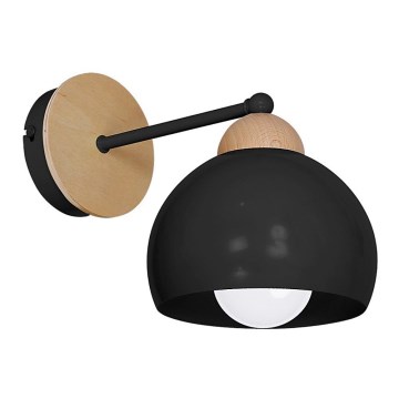 Seinävalaisin DAMA 1xE27/60W/230V musta