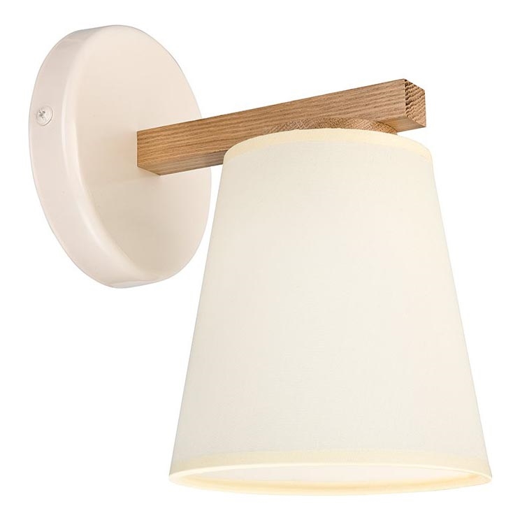 Seinävalaisin ELLIE 1xE27/15W/230V kerma/tammi