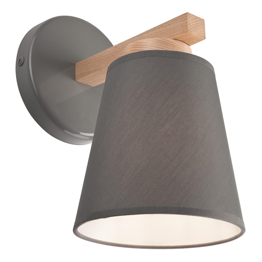Seinävalaisin ELLIE 1xE27/60W/230V pyökki - FSC sertifioitu
