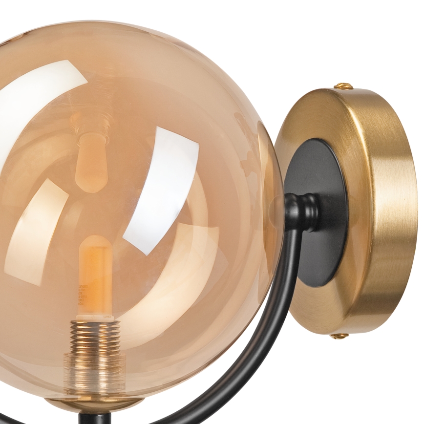 Seinävalaisin GEORGIA 1xE14/5W/230V kulta/savuinen beige