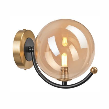 Seinävalaisin GEORGIA 1xE14/5W/230V kulta/savuinen beige