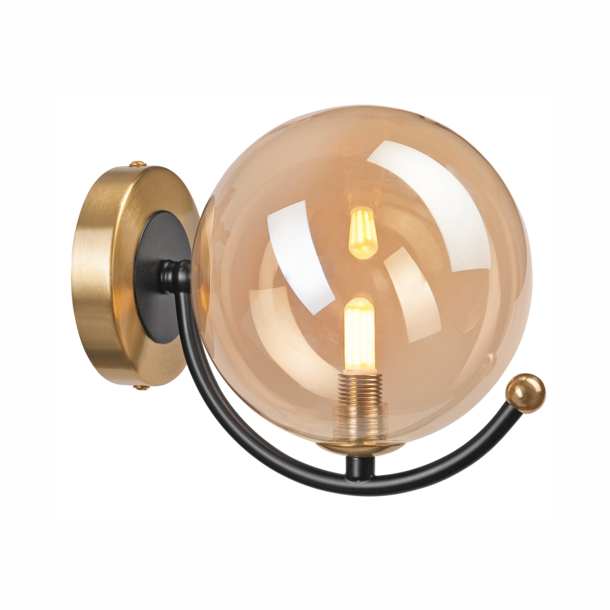 Seinävalaisin GEORGIA 1xE14/5W/230V kulta/savuinen beige