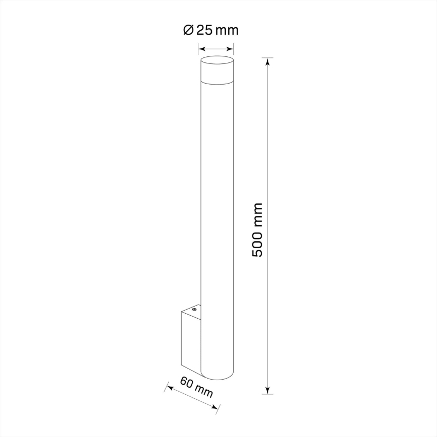 Seinävalaisin GLAM 1xG9/8W/230V musta