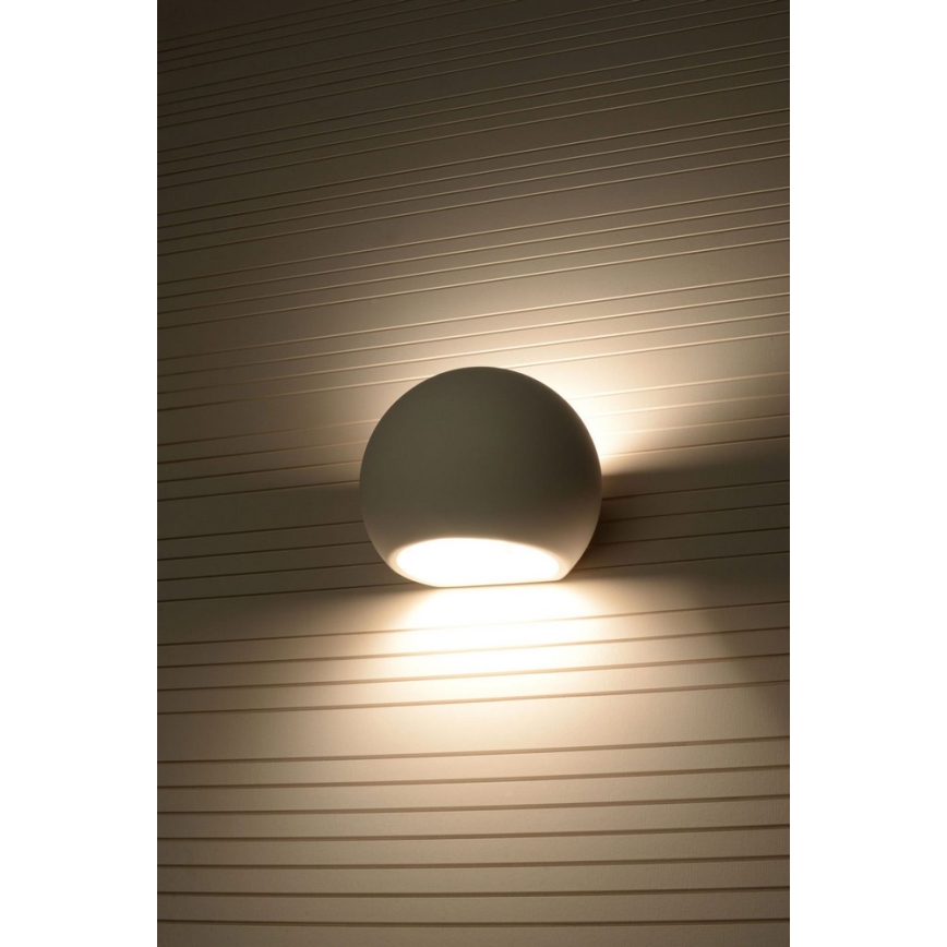 Seinävalaisin GLOBE 1xE27/60W/230V valkoinen