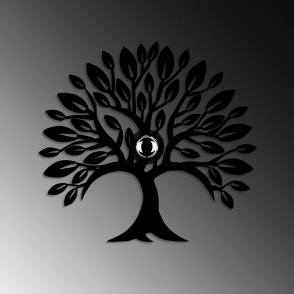 Seinävalaisin HEART TREE 1xE27/40W/230V musta
