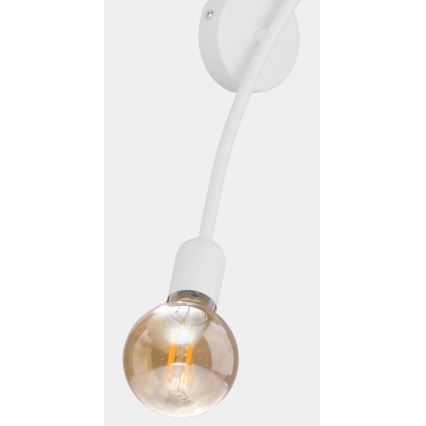 Seinävalaisin HELIX 2xE27/60W/230V valkoinen