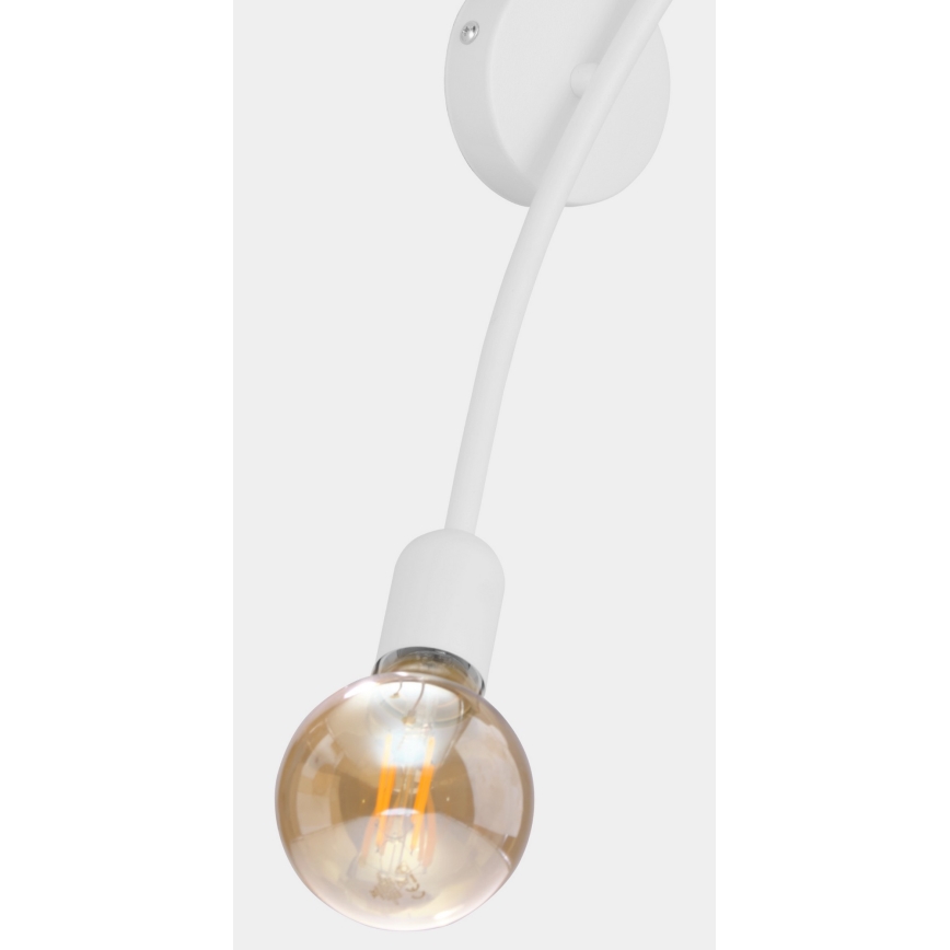 Seinävalaisin HELIX 2xE27/60W/230V valkoinen