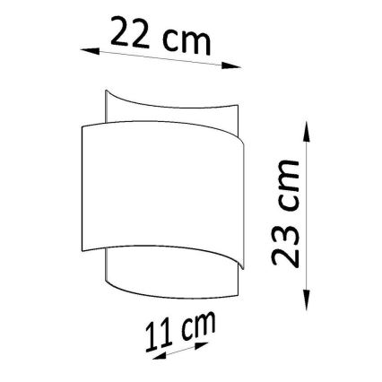 Seinävalaisin IMPACT 1xG9/40W/230V valkoinen