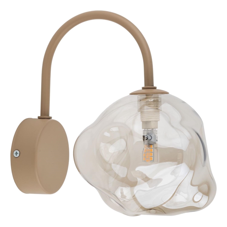 Seinävalaisin LAVA 1xG9/8W/230V beige/savunbeige