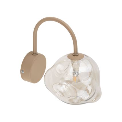 Seinävalaisin LAVA 1xG9/8W/230V beige/savunbeige