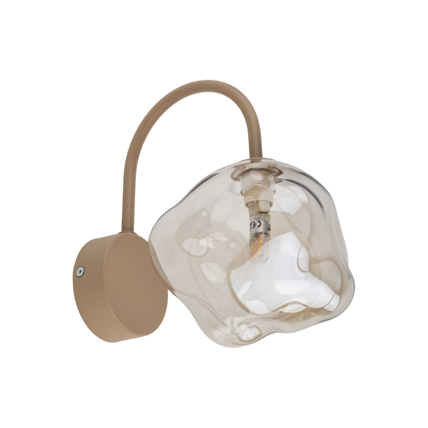 Seinävalaisin LAVA 1xG9/8W/230V beige/savunbeige