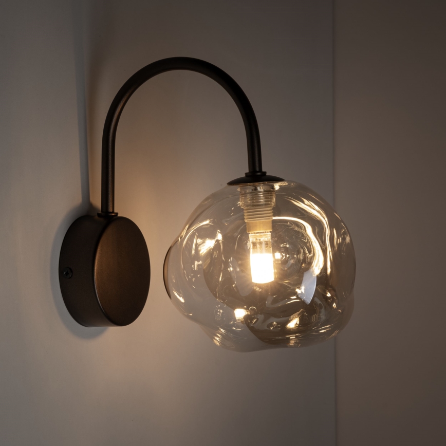 Seinävalaisin LAVA 1xG9/8W/230V pronssi/savuinen beige