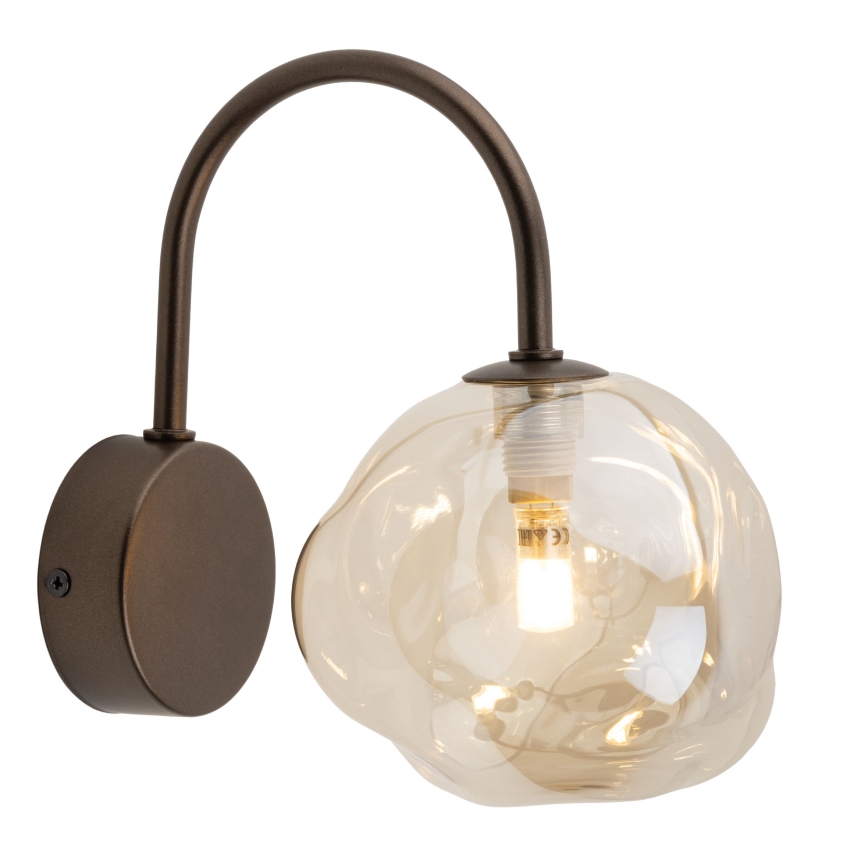Seinävalaisin LAVA 1xG9/8W/230V pronssi/savuinen beige