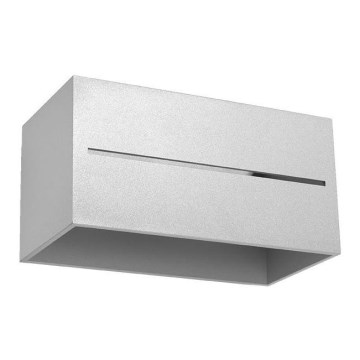 Seinävalaisin LOBO 2xG9/40W/230V harmaa