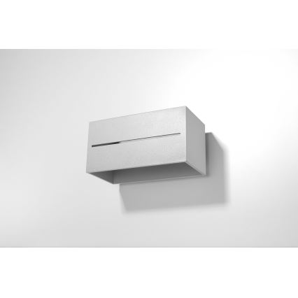 Seinävalaisin LOBO 2xG9/40W/230V harmaa