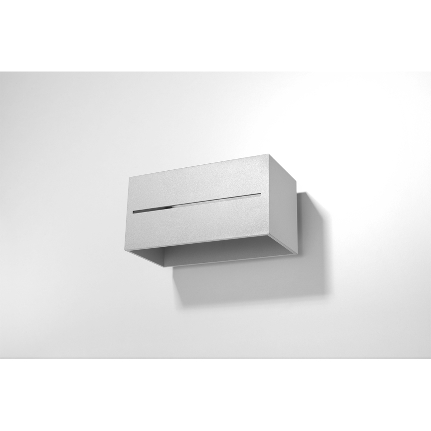 Seinävalaisin LOBO 2xG9/40W/230V harmaa