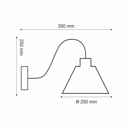 Seinävalaisin LOFT 1xE14/40W/230V