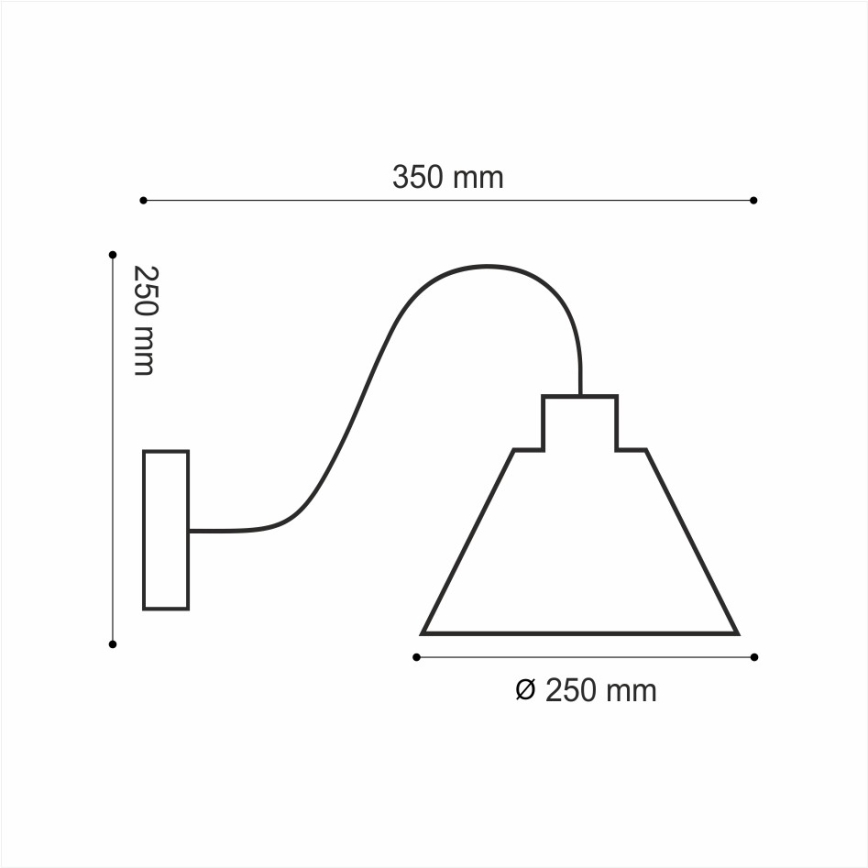 Seinävalaisin LOFT 1xE14/40W/230V