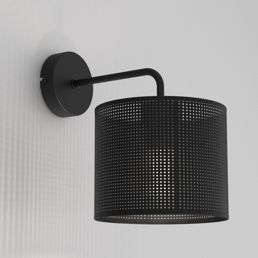 Seinävalaisin LOFT SHADE 1xE27/60W/230V musta