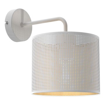 Seinävalaisin LOFT SHADE 1xE27/60W/230V valkoinen/kultainen
