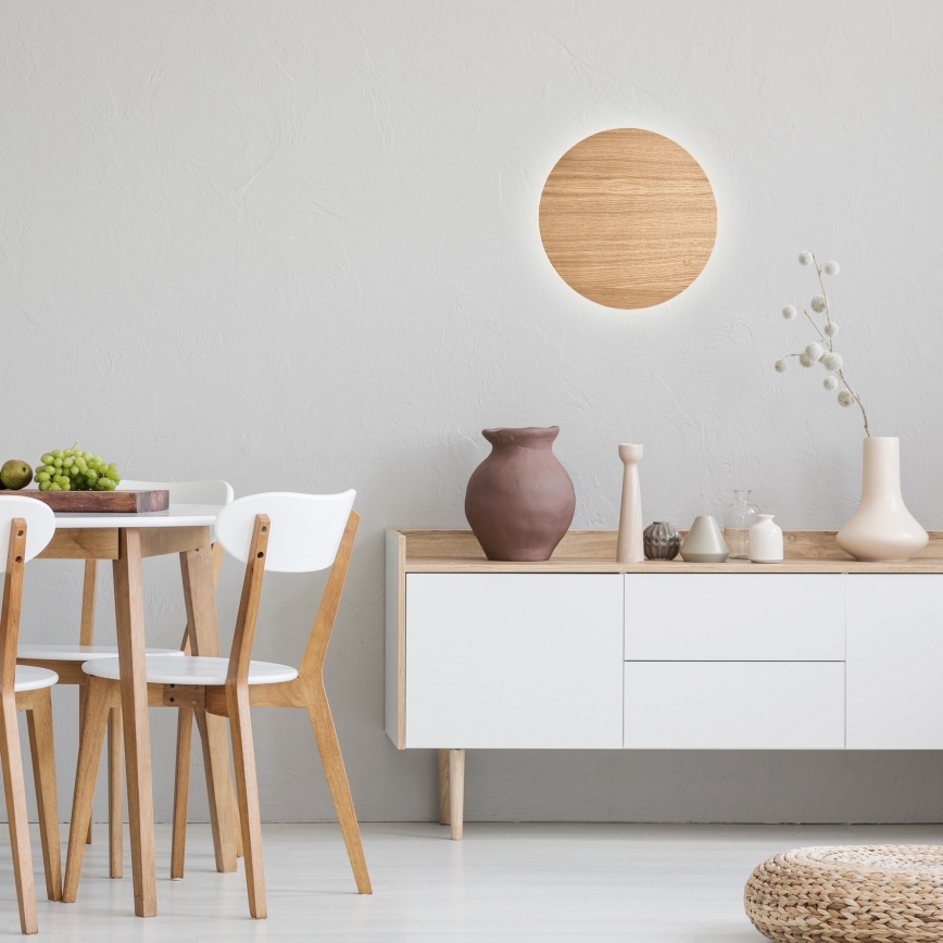 Seinävalaisin LUNA 3xG9/8W/230V halkaisija 30 cm beige