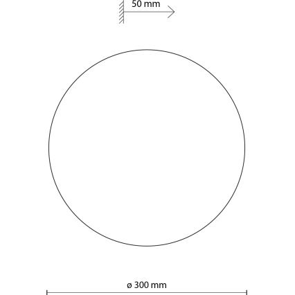 Seinävalaisin LUNA 3xG9/8W/230V halkaisija 30 cm beige