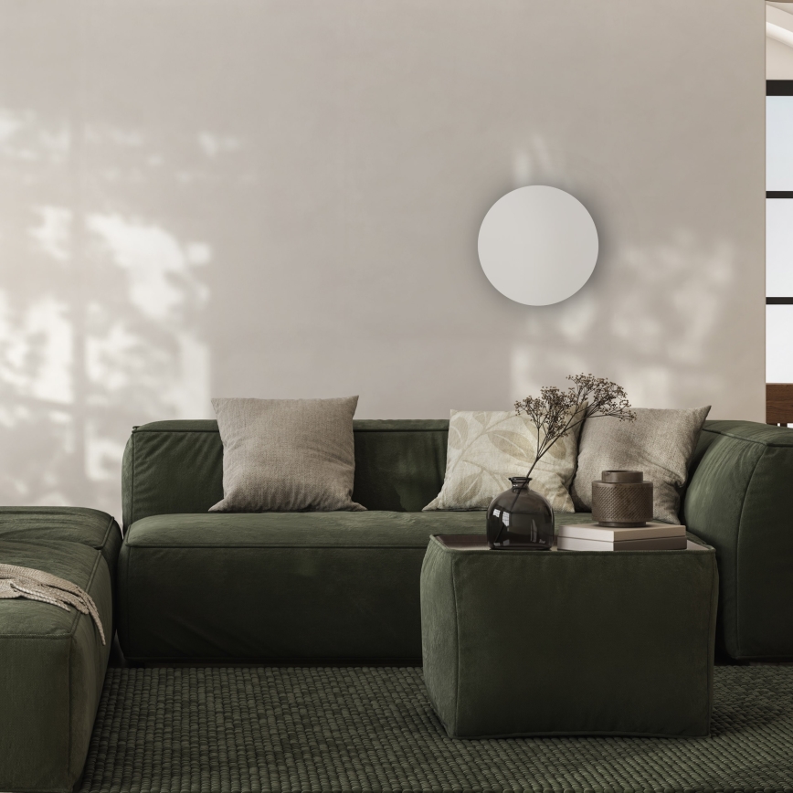 Seinävalaisin LUNA 4xG9/8W/230V halkaisija 40 cm harmaa