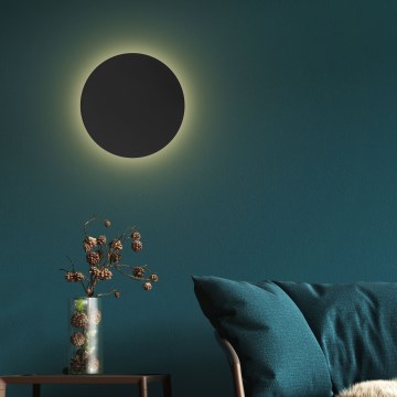 Seinävalaisin LUNA 4xG9/8W/230V halkaisija 40 cm musta