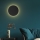 Seinävalaisin LUNA 4xG9/8W/230V halkaisija 40 cm musta