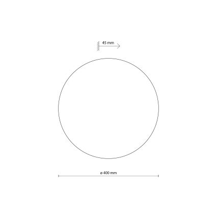 Seinävalaisin LUNA 4xG9/8W/230V halkaisija 40 cm musta