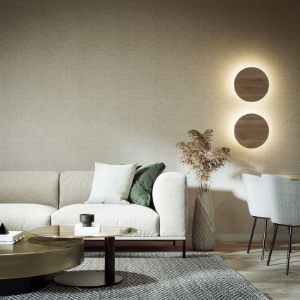 Seinävalaisin LUNA 4xG9/8W/230V halkaisija 40 cm ruskea