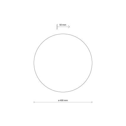 Seinävalaisin LUNA 4xG9/8W/230V halkaisija 40 cm ruskea