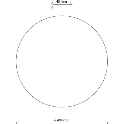 Seinävalaisin LUNA 4xG9/8W/230V halkaisija 40 cm ruskea