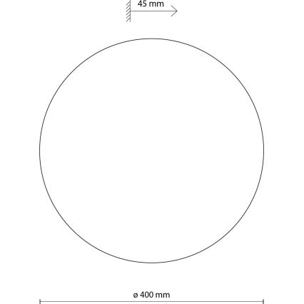 Seinävalaisin LUNA 4xG9/8W/230V halkaisija 40 cm valkoinen