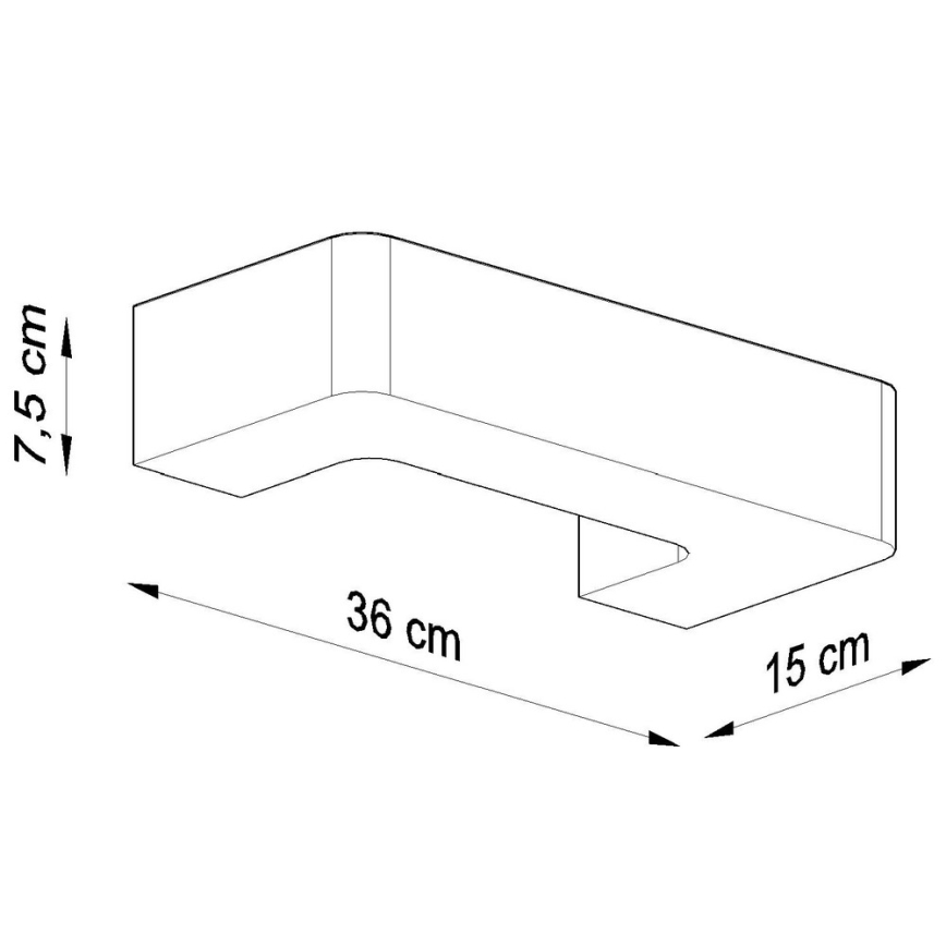 Seinävalaisin MAGNET 1xE27/60W/230V valkoinen