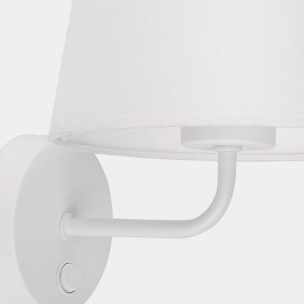 Seinävalaisin MAJA 1xE27/15W/230V valkoinen