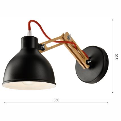 Seinävalaisin MARCELLO 1xE27/60W/230V pyökki - FSC sertifioitu