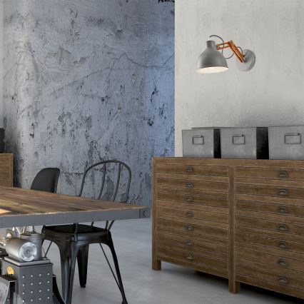 Seinävalaisin MARCELLO 1xE27/60W/230V pyökki - FSC sertifioitu